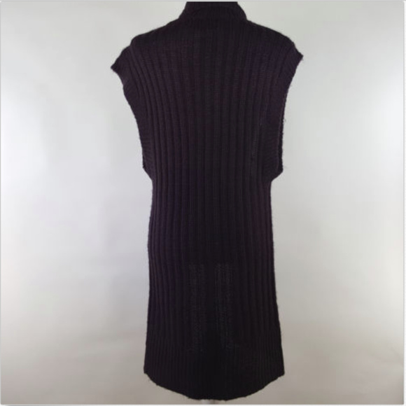 Dollz Sleeveless Open Front Sweater Size Large - Picture 3 of 5